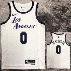 22/23 LAKERS WESTBROOK #0 White City Edition Top Quality Hot Pressing NBA Jersey