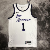 22/23 LAKERS RUSSELL #1 White City Edition Top Quality Hot Pressing NBA Jersey
