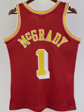 04/05 ROCKRTS McGRADY #1 Red Retro Top Quality Hot Pressing NBA Jersey