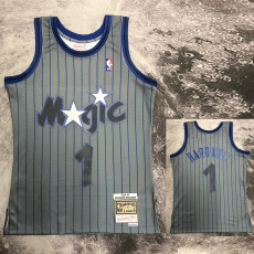 1994/1995 Magic HARDAWAY #01 Grey Retro Top Quality Hot Pressing NBA Jersey