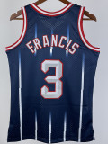1999/2000 ROCKETS FRANCIS #3 Dark Blue Retro Top Quality Hot Pressing NBA Jersey