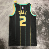 22/23 HORNETS BALL #2 Black City Edition Top Quality Hot Pressing NBA Jersey
