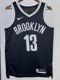 22/23 Nets HARDEN #13 Black Top Quality Hot Pressing NBA Jersey