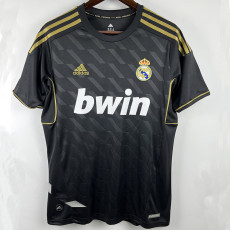 2011/2012 RMA Away Black Retro Soccer Jersey (钢印)