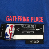 22/23 BUCKS ANTETOKOUNMPO #34 Blue City Edition Top Quality Hot Pressing NBA Jersey