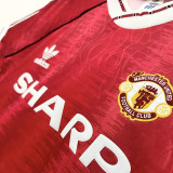 1990/1992 Man Utd Home Retro Soccer Jersey