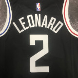 22/23 Clippers LEONARD #2 Black City Edition Top Quality Hot Pressing NBA Jersey