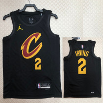 22/23 Cleveland Cavaliers IRVING #2 Black Top Quality Hot Pressing NBA Jersey (Trapeze Edition)