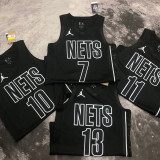 22/23 NETS SIMMONS #10 Black Top Quality Hot Pressing NBA Jersey (Trapeze Edition)
