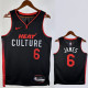 23/24 HEAT JAMES #6 Black City Edition Top Quality Hot Pressing NBA Jersey (V领）