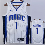 22/23 Magic McGRADY #1 White Top Quality Hot Pressing NBA Jersey