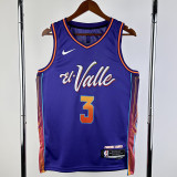 23/24 SUNS BEAL #3 Purple City Edition Top Quality Hot Pressing NBA Jersey