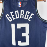 23/24 CLIPPERS GEORGE #23 Dark blue City Edition Top Quality Hot Pressing NBA Jersey