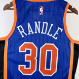 23/24 KNICKS RANDLE #30 Blue City Edition Top Quality Hot Pressing NBA Jersey