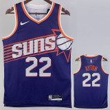 23/24 SUNS AYTON #22 Purple Top Quality Hot Pressing NBA Jersey