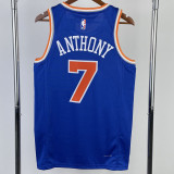 22/23 KNICKS ANTHONY #7 Blue Top Quality Hot Pressing NBA Jersey