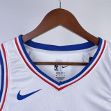 22/23 76ERS EMBIID #21 White Top Quality Hot Pressing NBA Jersey
