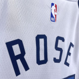 22/23 Timberwolves ROSE #25 White Top Quality Hot Pressing NBA Jersey