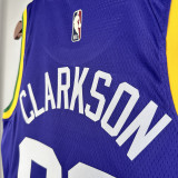 23/24 JAZZ CLARKSON #00 purple Top Quality Top Quality Hot Pressing NBA Jersey (Retro Logo)