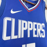22/23 Clippers GEORGE #13 Blue Top Quality Hot Pressing NBA Jersey