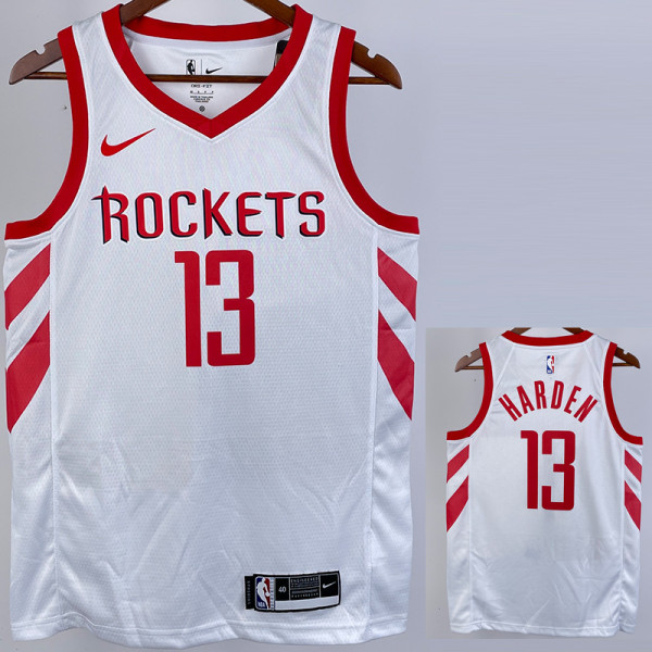 2018/2019ROCKETS HARDEN #13 White Home Top Quality Hot Pressing NBA Jersey