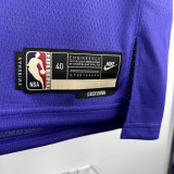 23/24 JAZZ MARKKANEN #23 purple Top Quality Top Quality Hot Pressing NBA Jersey (Retro Logo)