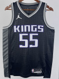22/23 Kings WILLIAMS #55 Black Top Quality Hot Pressing NBA Jersey (Trapeze Edition)飞人版