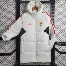 23/24 Benfica White Hooded Cotton Coat Red Edge (红色边) 棉衣