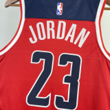 22/23 Wizards JORDAN #23 Red Top Quality Hot Pressing NBA Jersey