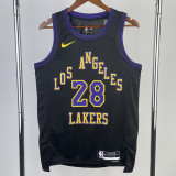 23/24 LAKERS HACHIMURA #28 Black City Edition Top Quality Hot Pressing NBA Jersey