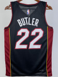 22/23 HEAT BUTLER #22 Black Top Quality Hot Pressing NBA Jersey (V领）
