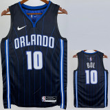 22/23 Magic BOL #10 Black Top Quality Hot Pressing NBA Jersey（黑色条纹）