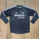2004/2005 RMA Away Black Long Sleeve Retro Soccer Jersey (长袖)