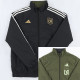 23/24 Los Angeles Black & Green Double Sided Windbreaker (双面风衣)白色边