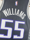22/23 Kings WILLIAMS #55 Black Top Quality Hot Pressing NBA Jersey (Trapeze Edition)飞人版