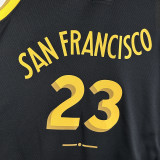 23/24 WARRIORS GREEN #23 Black City Edition Top Quality Hot Pressing NBA Jersey (V领)