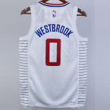 22/23 Clippers WESTBROOK #0 White Top Quality Hot Pressing NBA Jersey