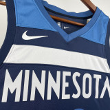 22/23 Timberwolves RUSSELL #0 Blue Top Quality Hot Pressing NBA Jersey