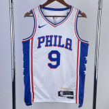 22/23 76ERS OUBRE JR. #9 White Top Quality Hot Pressing NBA Jersey