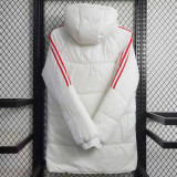 23/24 Benfica White Hooded Cotton Coat Red Edge (红色边) 棉衣