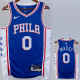 22/23 76ERS MAXEY #0 Blue Top Quality Hot Pressing NBA Jersey (V领）