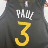 22/23 WARRIORS PAUL #3 Black City Edition Top Quality Hot Pressing NBA Jersey