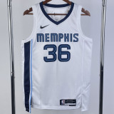 22/23 GRIZZLIES SMART #36 White Top Quality Hot Pressing NBA Jersey