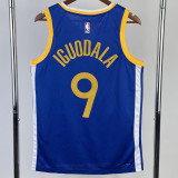 22/23 WARRIORS IGUODALA #9 Blue Top Quality Hot Pressing NBA Jersey (V领)