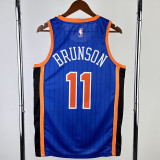 23/24 KNICKS BRUNSON #11 Blue City Edition Top Quality Hot Pressing NBA Jersey