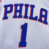 22/23 76ERS HARDEN #1 White Top Quality Hot Pressing NBA Jersey