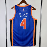 23/24 KNICKS ROSE #4 Blue City Edition Top Quality Hot Pressing NBA Jersey
