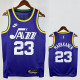 23/24 JAZZ MARKKANEN #23 purple Top Quality Top Quality Hot Pressing NBA Jersey (Retro Logo)