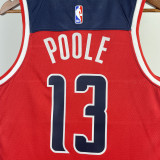22/23 Wizards POOLE #13 Red Top Quality Hot Pressing NBA Jersey