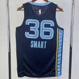 22/23 GRIZZLIES SMART #36 Dark Blue Top Quality Hot Pressing NBA Jersey